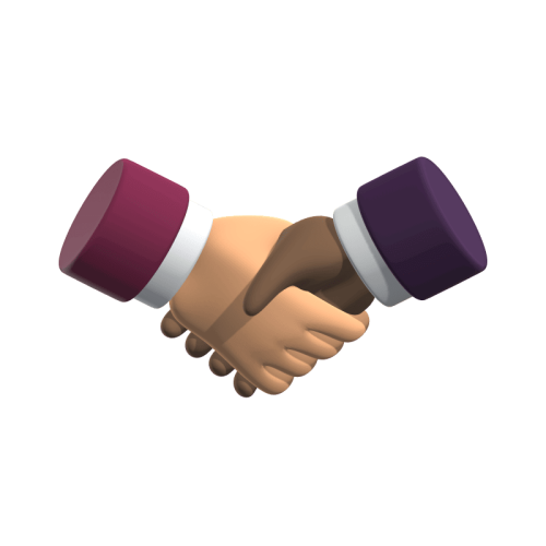 Deal Illustrated With Shaking Hands 3D Icon For Real Estate (1) site internet pour restaurant en Ardèche